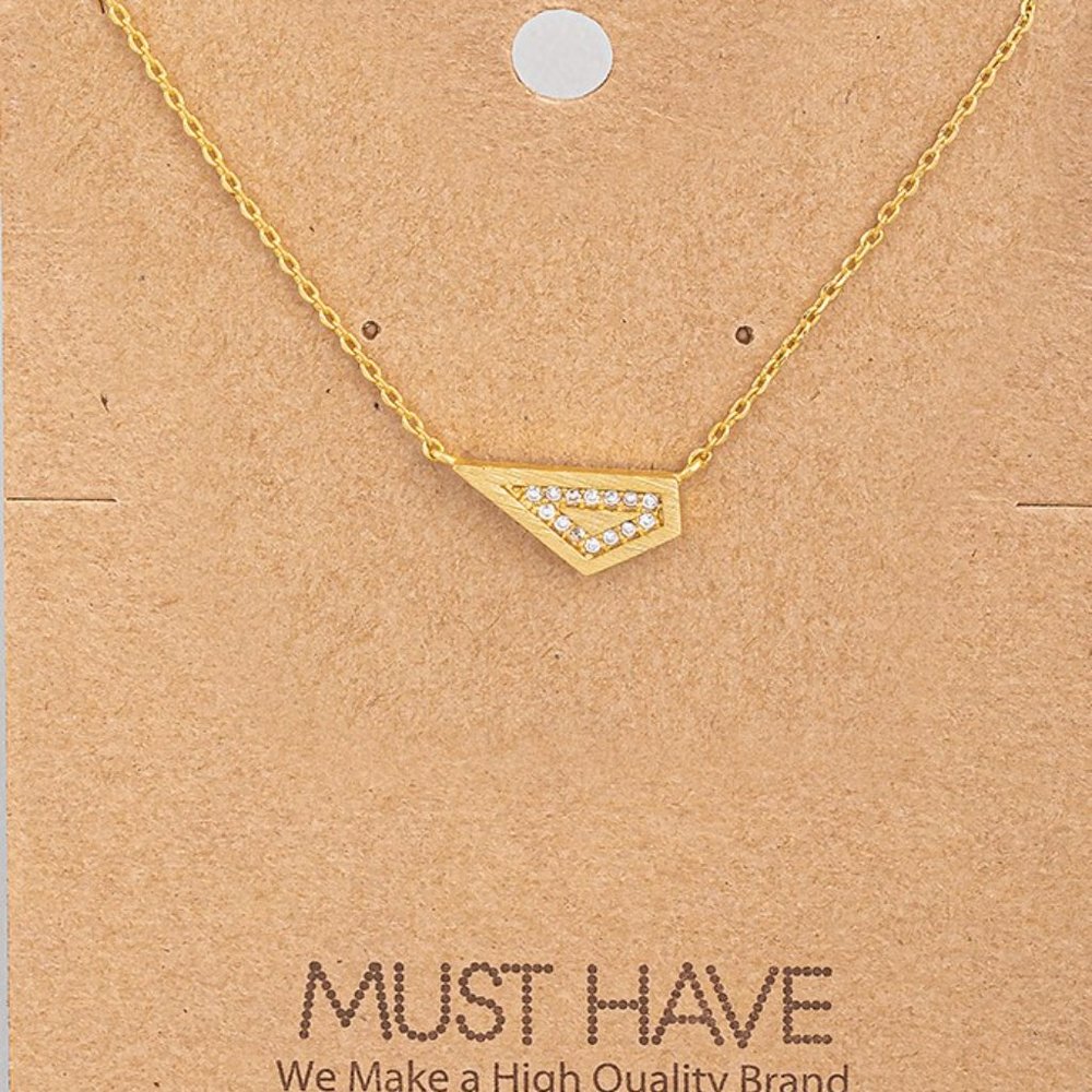 Dainty Geometric Pendant Chocker Necklace